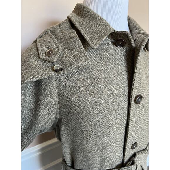 NWT $2995 Ralph Lauren Purple Label Men's Wool/Silk Coat Green Size 40 Italy - Picture 4 of 12